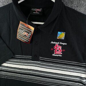 NWT St. Louis Cardinals Baseball 2004 MLB Black Short Sleeve Medium National